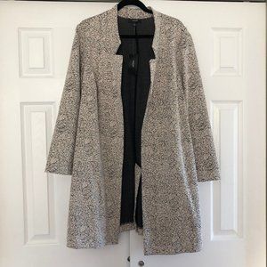 NWT - Alfani Long Floral Print Knit Jacket (Size 2x)